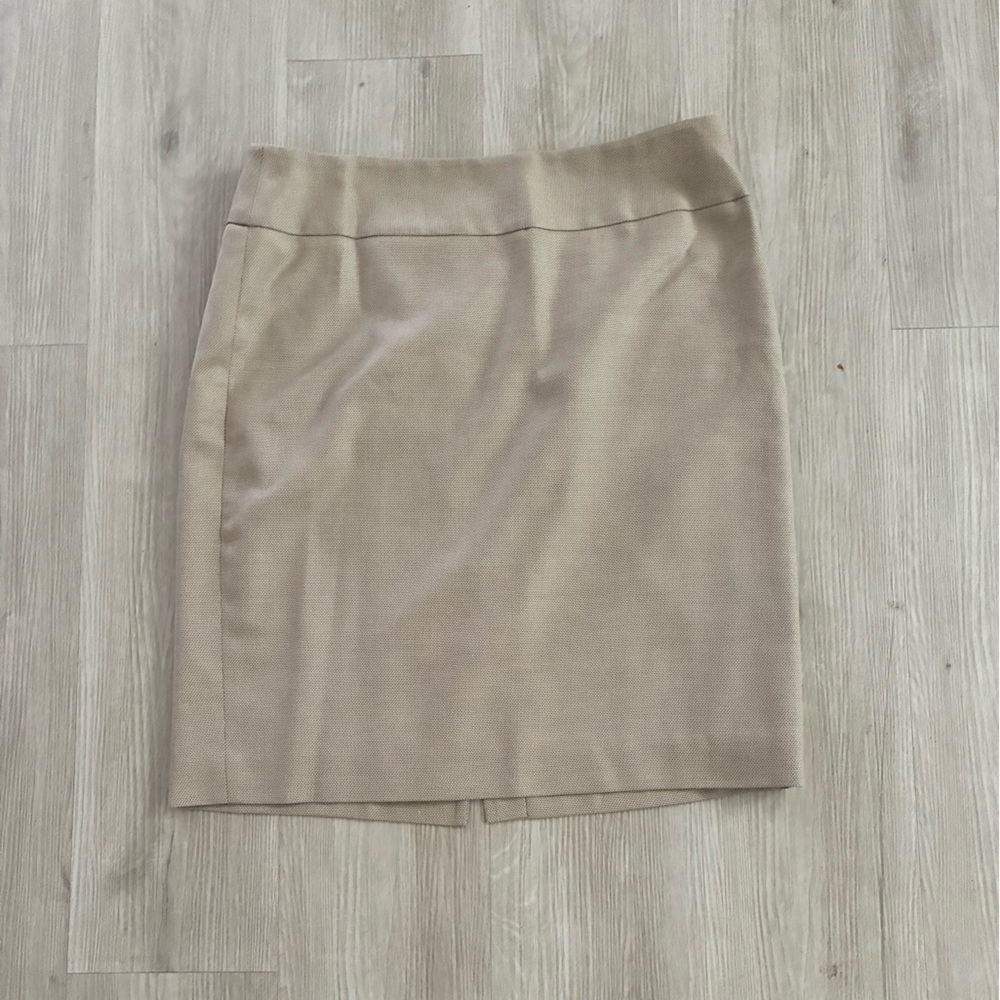Ann Taylor Classic Tan Pencil Skirt